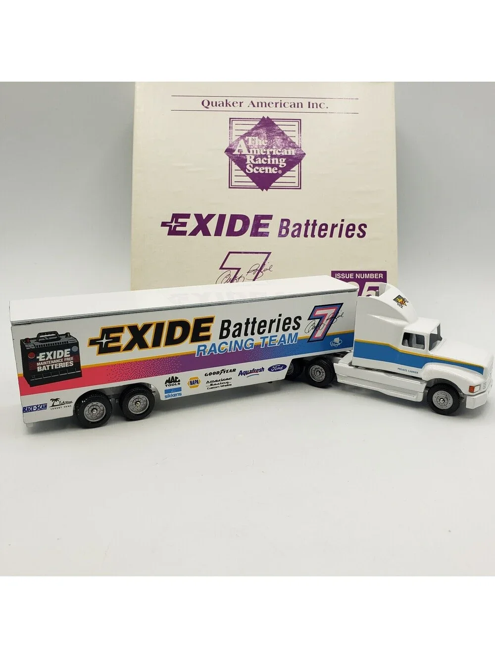 VTG Winross Die Cast Trucks NIB Geoff Bodine Exide Hauler Batteries Racing
